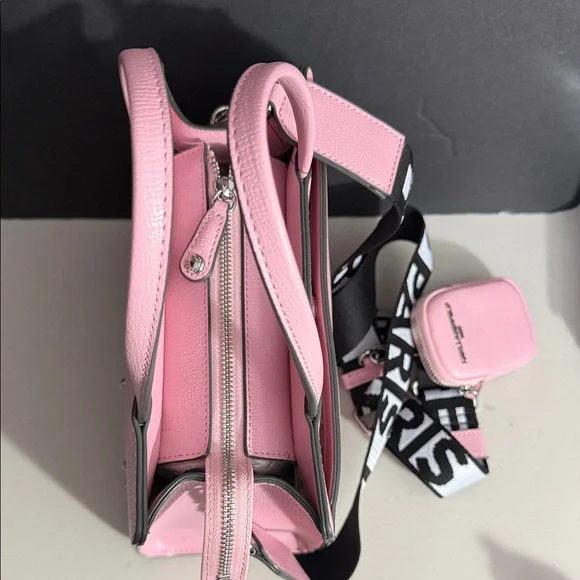 NEW Karl Lagerfeld Pink Paris Tote WITH STRAP